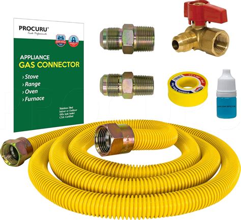 gas stove connection size